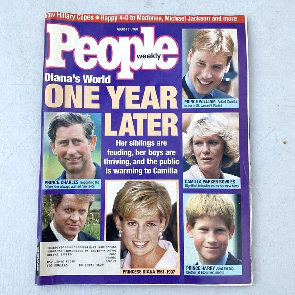 8/31/1998 PEOPLE WEEKLY Diana’s World One Year Later Magazine - Picture 1 of 8